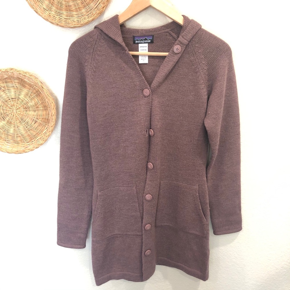 Patagonia Purple Wool cardigan Size S